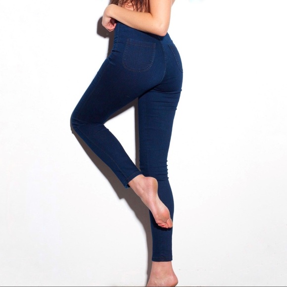 American Apparel EASY High Wasted Skinny Jeans - Picture 3 of 7